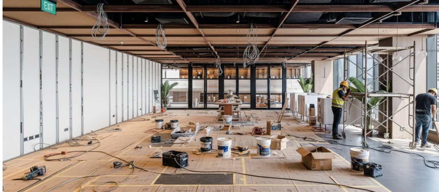 Living room before design transformation