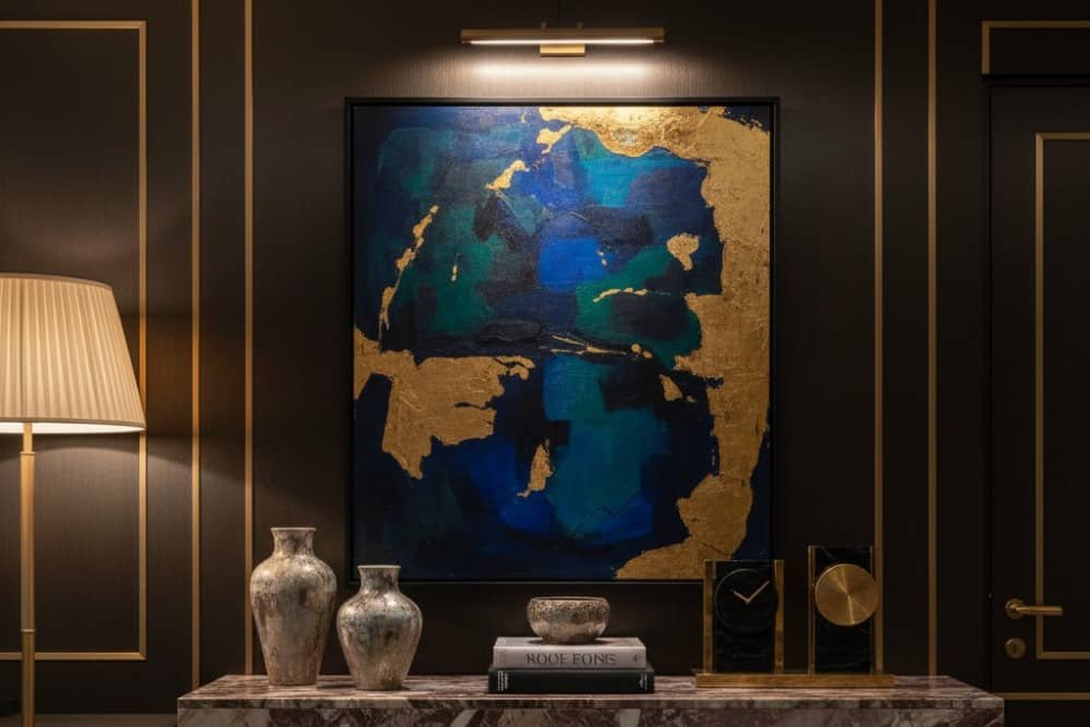 Close up of bespoke interior details and accessories